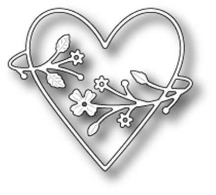 Нож для вырубки от Poppystamps - Francesca Heart