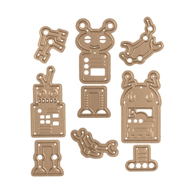 Ножи от Spellbinders – Die D-Lites Robots Etched Dies