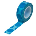 Бумажный скотч Queen & Co - Trendy Tape Mega Dot Blue, 1 шт