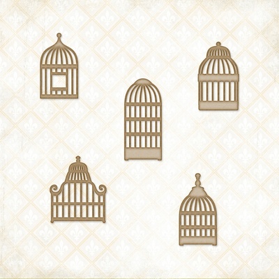 Чипборд Blue Fern Studios - Veranda Cage Set