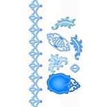 Нож для вырубки от Spellbinders - Damask Accents, 6 шт
