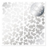 Аркуш кальки (веллум) зі срібним візерунком Silver Pine cones, 30,5см х 30,5см, ТМ Фабрика Декору