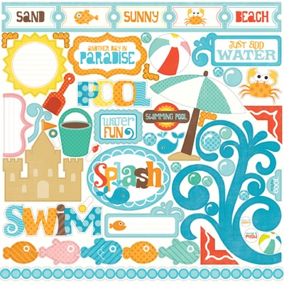 Наклейки от Echo Park - Splash Element Stickers