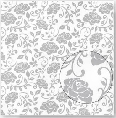 Лист плотной скрапбумаги с глиттером и тиснением - Best Creation Paper - Glitter Elegance Pleasant, 30 x 30 см