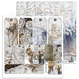 Лист скрапбумаги от ABstudio - Scrapbooking paper "Rustical journey" sheet 3- A magical moment - 30х30см