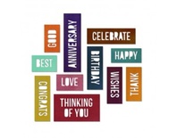 Ножи от Tim Holtz Alterations - Thinlits Die Set - Celebration Words - Block, 13 шт