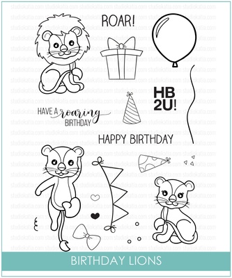 Штампы от Studio Katia - Birthday Lions, STKS012