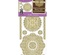 Набор наклеек-высечек HOTP - Dazzles Doilies Pearl, размер 10х23 см, 14 шт., цвет золото.