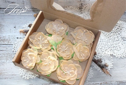 Набор цветов Royalty flowers Нежный персик, ТМ Iris, 9 шт