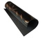 Отрез кожзама с тиснением  золотой фольгой Golden Feather Glossy black, 50см х 25см, ТМ Фабрика Декора