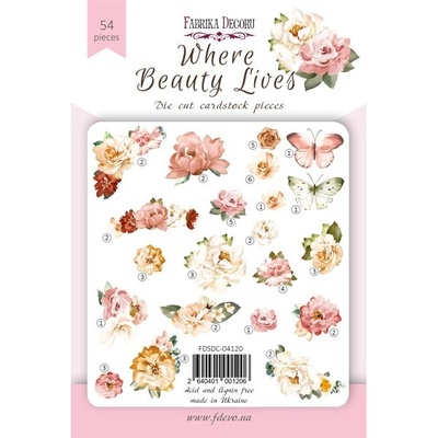 Набір висічок, колекція Where beauty lives, 54 шт, ТМ Фабрика декору