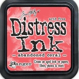 Штемпельная подушка Ranger Distress Ink Pad - February - Abandoned Coral
