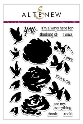 Набор штампов от Altenew - Painted Rose Stamp Set- Роза