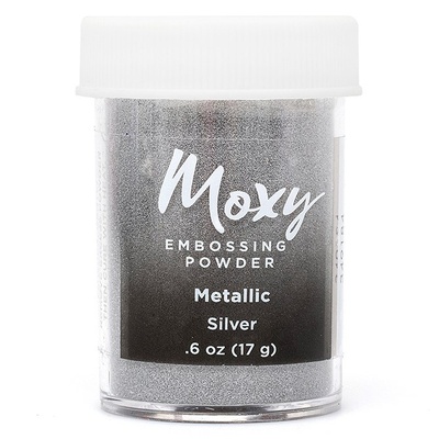 Пудра для ембоссинга Moxy Metallic Silver от American Crafts,  17 г