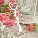 Чипборд ScrapBox - Метрика дерево Hc-057