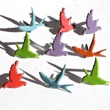 Набор брадсов Eyelet Outlet - Flying Bird Brads - Fall, 12 шт