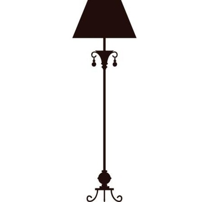 Акриловый штамп Floor lamp Лампа, размер 2,2 * 6,7 см