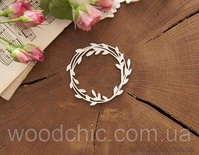 Чипборд Венок с веточек от WOODchic, 6см