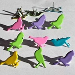 Набор брадсов Eyelet Outlet - Sitting Bird Brads - Bright, 12 шт