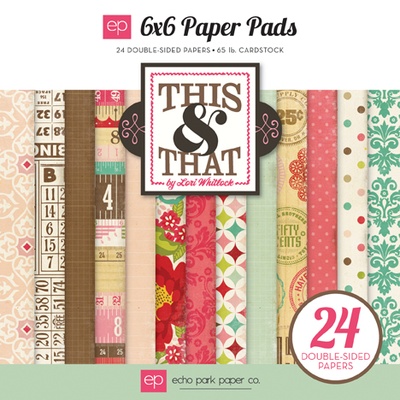 Набор бумаги от Echo Park "This & That Graceful", 15х15, 24 листов