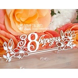 Чипборд ScrapBox - Надпись з 8 березня длинная Hi-347