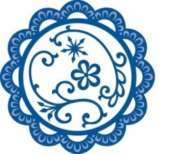 Набор лезвий Marianne Design Creatables - Scallop Circle Frame & Flowers