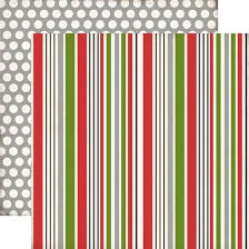 Лист скрапбумаги от Echo Park - Holiday Stripe, 30х30 см