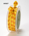Лента SOLID/CHECK, цвет YELLOW/RED/GREEN CHECK, ширина 9,5мм, длина 90см