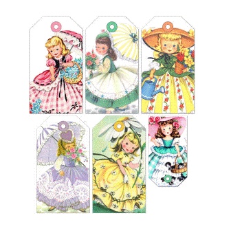 Тэги от Pretty Little Studio  -  Orange Julius Shipping Tags