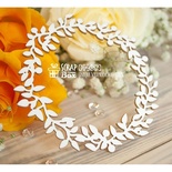 Чипборд ScrapBox - Венок лиственный маленький Hr-082