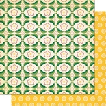 Лист скрапбумаги Cosmo Cricket - SWEET PEA - GARDEN VARIETY - 30х30 см, двусторонний