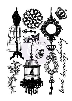ЦЕНА СНИЖЕНА! Набор резиновых штампов от  Prima - Cling Mount Stamps Fairy Belle