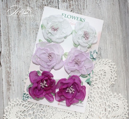 Набор цветов Royalty flowers Сиреневый микс, ТМ Iris, 9 шт