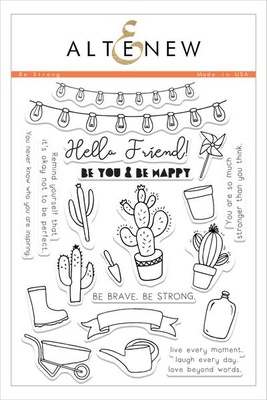 Набор штампов от Altenew - Be Strong Stamp Set - Будь сильным, ALT1500