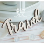 Деревянные фишки ScrapBox - Надпись Travel Wfi-016