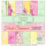 Набор скрапбумаги LemonCraft - Fresh Summer, 30х30 см, с бонусом