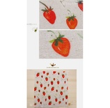 Картинки на льне - Клубнички, арт.0139, 20х20 см