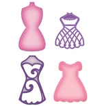 Лезвия от Spellbinders - Decorative Dress Forms - Манекены, 4 шт 