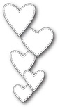 Нож от Memory Box - Classic Stitched Heart Collection - Сердца