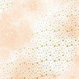 Аркуш одностороннього паперу з фольгуванням, дизайн Golden stars, Beige water, 30,5см х 30,5см, ТМ Фабрика Декору