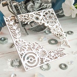 Чипборд ScrapBox - Уголки в стиле стимпанк 2шт Hw-078