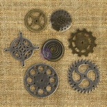 Набор металических украшений от Prima Marketing - Gears