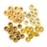 Люверсы - WeRM - Aluminum Yellow, 60 штук, 4 оттенка
