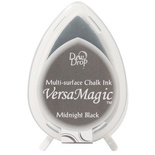 Чернила для штампинга Tsukineko - VersaMagic Dew Drops Midnight Black
