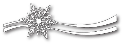 Нож для вырубки от Poppystamps - Snowflake Ribbon  