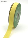 Лента Twill and Stripes, цвет желтый/белый, ширина 1,9 см, длина 90 см