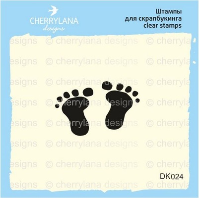 Штампы от Cherrylana - Отпечаток детских ножек, 2,1х1,4 см