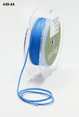 Шнурочек Mini Cording - French Blue, цвет: ультрамарин, ширина 1 мм, 90 см