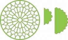Лезвие Notre Dame Cathedral Doily with Angel Wings от Cheery Lynn Designs, 1 шт.