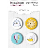 Набор скрапфишек ТМ Фабрика Декора из 4 шт № 219